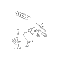 OEM 2013 Toyota Corolla Washer Hose Diagram - 90068-33032