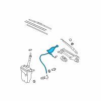 OEM 2009 Toyota Corolla Washer Hose Diagram - 90068-33072