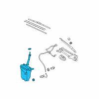 OEM 2012 Toyota Corolla Washer Reservoir Diagram - 85315-12640