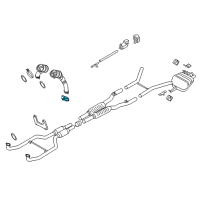 OEM 2015 BMW 750Li Holder Catalytic Converter Near Engine Diagram - 18-32-7-619-012