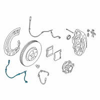 OEM 2016 BMW 740i Abs Wheel Speed Sensor Diagram - 34-52-6-874-637
