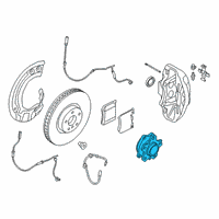 OEM 2020 BMW X4 Wheel Hub With Bearing, Front Diagram - 31-10-7-857-069