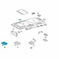 OEM Toyota Sequoia Dome Lamp Diagram - 81260-0C020-B0