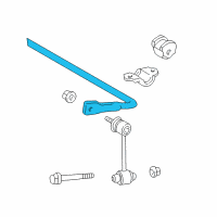 OEM Lexus Bar, Stabilizer, Rear Diagram - 48812-51010