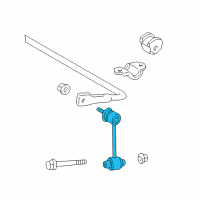 OEM 2003 Lexus IS300 Link Assy, Rear Stabilizer Diagram - 48830-51010