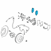 OEM Nissan 350Z Pad Kit - Disc Brake Diagram - D1060-CA093