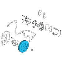 OEM 2004 Infiniti FX45 Rotor-Disc Brake, Front Diagram - 40206-CG010