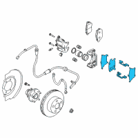 OEM Infiniti Disc Brake Kit Diagram - 41080-CA00J