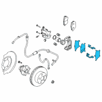 OEM 2003 Infiniti FX45 Disc Brake Kit Diagram - 41080-CA00J