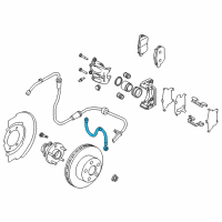 OEM 2007 Infiniti FX45 Hose Assembly-Brake Front Diagram - 46211-CZ79A