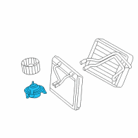 OEM Mercury Montego Blower Motor Diagram - 5F9Z-19805-DA