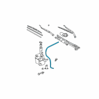 OEM 2001 Toyota Solara Hose, Windshield Washer Diagram - 85374-06110