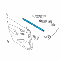 OEM 2017 Toyota Yaris iA Belt Weatherstrip Diagram - 68172-WB002