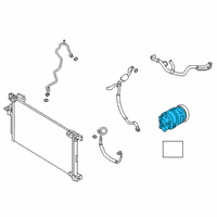 OEM 2022 Nissan Altima Compressor - Cooler Diagram - 92600-6CA0A