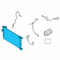 OEM 2020 Nissan Altima Condenser & Liquid Tank Assy Diagram - 92100-6CA0B