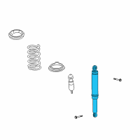 OEM 2009 Saturn Vue Rear Shock Absorber Diagram - 20926646