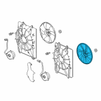 OEM 2022 Honda Ridgeline Fan, Cooling Diagram - 38611-5J6-A01