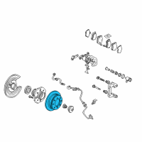 OEM 2004 Honda Accord Disk, Rear Brake Diagram - 42510-SDA-A00