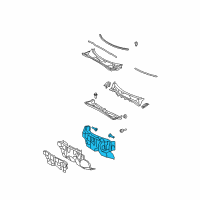 OEM 2009 Toyota Highlander Insulator Diagram - 55210-0E050