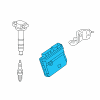 OEM 2013 Lexus CT200h Engine Computer Assembly Diagram - 89660-76014