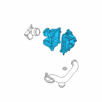 OEM Ford Escape Air Cleaner Assembly Diagram - 8L8Z-9600-B