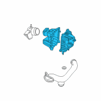 OEM Mercury Air Cleaner Assembly Diagram - 8L8Z-9600-B