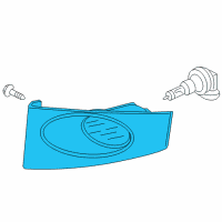 OEM 2008 Honda Fit Foglight Unit, Driver Side (Vivid Blue Pearl) Diagram - 33951-SLN-A01ZA