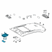 OEM 2021 Lexus IS300 Lamp Sub-Assembly, Map Diagram - 81208-53250-C0