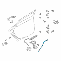 OEM 2020 Ford Police Responder Hybrid Lock Cable Diagram - DS7Z-54221A00-A