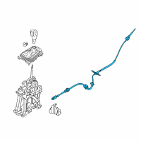 OEM Ford Edge Shift Control Cable Diagram - E1GZ-7E395-B