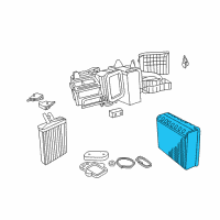 OEM Chrysler LHS EVAPORATOR-Air Conditioning Diagram - 5011079AF