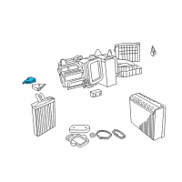 OEM 1999 Chrysler LHS Actuator-Blend Door Diagram - 4734770AD