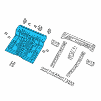 OEM Jeep Gladiator Pan-Rear Floor Diagram - 68342066AA