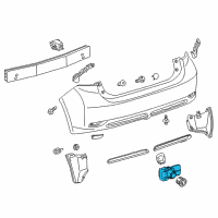 OEM 2015 Lexus CT200h Sensor, Ultrasonic Diagram - 89341-76010-C1