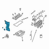 OEM Dodge Dart Cover-Chain Case Diagram - 5047334AC