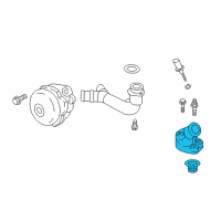 OEM 2019 Nissan Titan XD Thermostat Housing Diagram - 11061-EZ40A