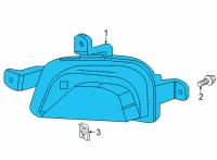 OEM Buick LAMP ASM-FRT T/SIG Diagram - 42716021