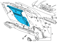 OEM GMC Air Inlet Duct Diagram - 84684674