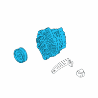 OEM 2001 Kia Sephia Reman Alternator Diagram - RK2AA18300U