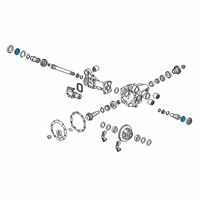 OEM 2020 Chevrolet Silverado 1500 Axle Seal Diagram - 23243766