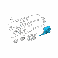 OEM 2011 Chevrolet Camaro Dash Control Unit Diagram - 20990312