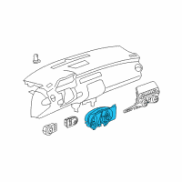 OEM 2010 Chevrolet Camaro Cluster Assembly Diagram - 92242409