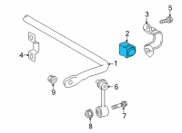 OEM 2019 Toyota RAV4 Bushings Diagram - 48818-42030