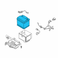 OEM 2017 Kia Forte5 Batteries Diagram - 37110B9110