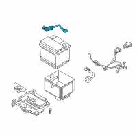 OEM Kia Forte Battery Sensor Assembly Diagram - 37180A7000