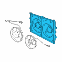 OEM 2006 Pontiac GTO Shroud, Engine Coolant Fan Diagram - 92147981