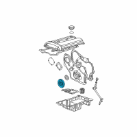 OEM 2003 Saturn Vue Crankshaft Balance Diagram - 90537704