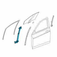 OEM Acura RLX Regulator Assembly, Right Front Door Power Diagram - 72210-TY2-A01