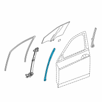 OEM 2016 Acura RLX Sash, Right Front Door (Lower) (Front ) Diagram - 72230-TY2-A01