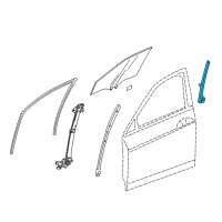 OEM Acura RLX Sash, Right Front Door Center (Lower) Diagram - 72231-TY2-A01